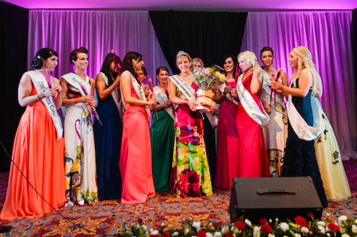 Sarah McKegney is crowned the 2013 Down Rose at the Slieve Donard in Newcastle. Photograph: Event Capture Photography